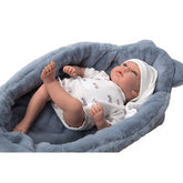 Muñeca Elegance 40cm Andie Azul con Cojín